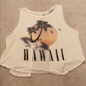 Hawaii Tank/ crop top size Medium